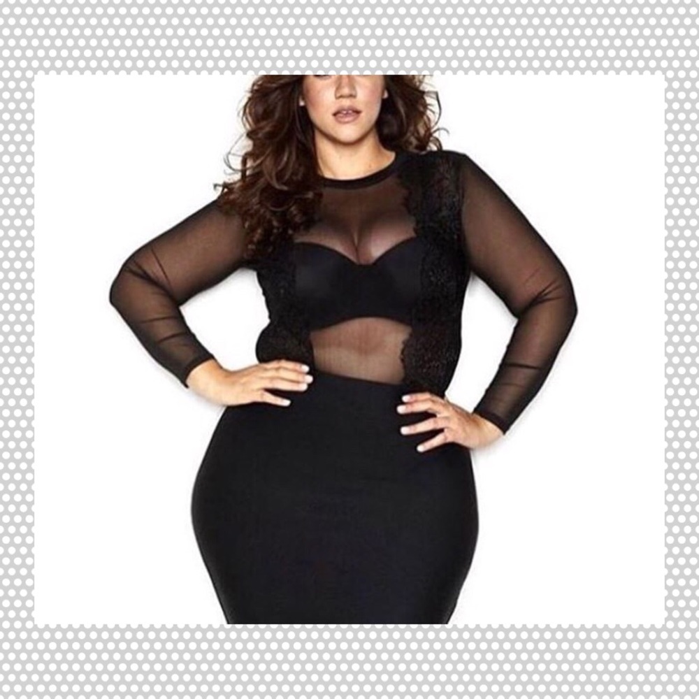 💠NEW Soft Sensual Black sheer embroidery bodysuit